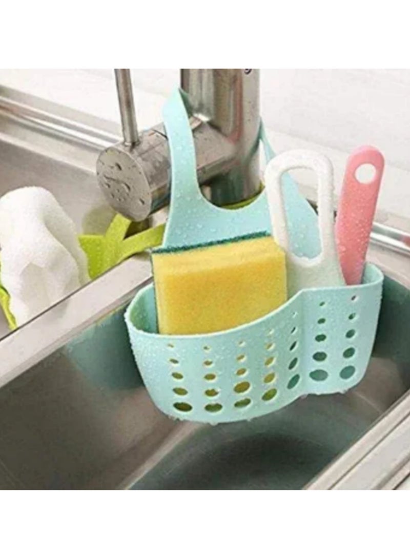 Plastic basket for sink sponge and for filtering water. Multi-colored  - Image 2