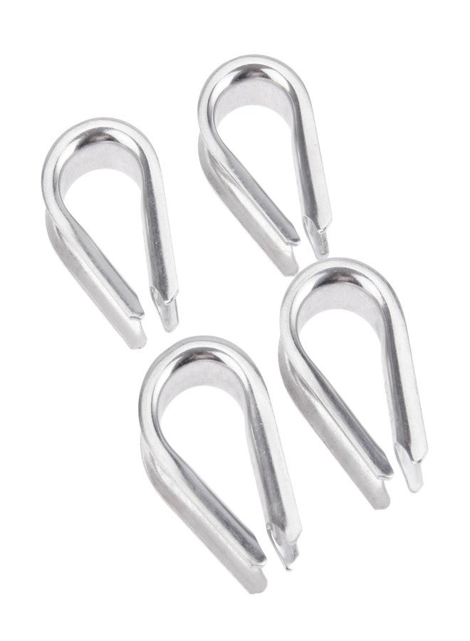Mtsooning 4Pcs 1/2" Wire Rope Chain Thimble for Boat Rigging Anchor Boat Terminating Splicing 316 Stainless - Image 1