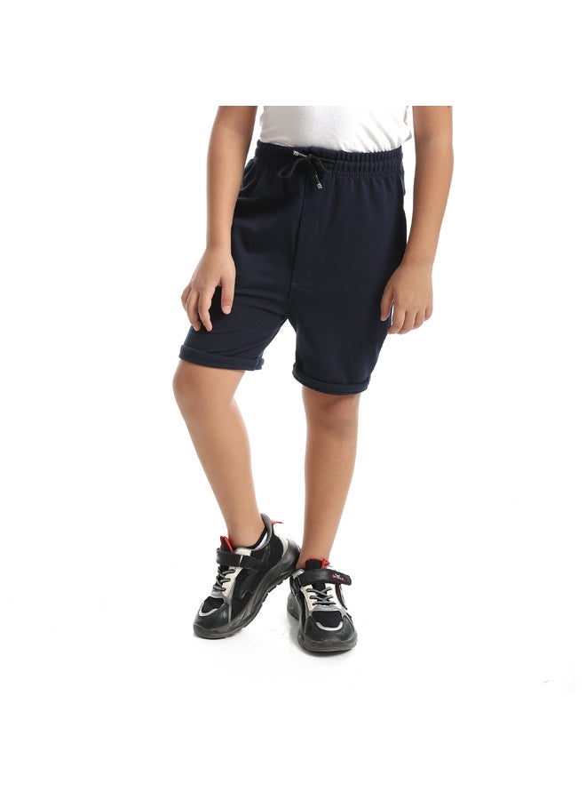 Andora A Stylish Trend With Sided Pockets Navy Short_Navy - Image 1