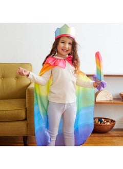 Sarah's Silks Rainbow Cape For Kids Ages 38 | Montessori And Waldorf Toy Dress Up For Pretend Play | Birthday Gift For Boys And Girls  - Image 5