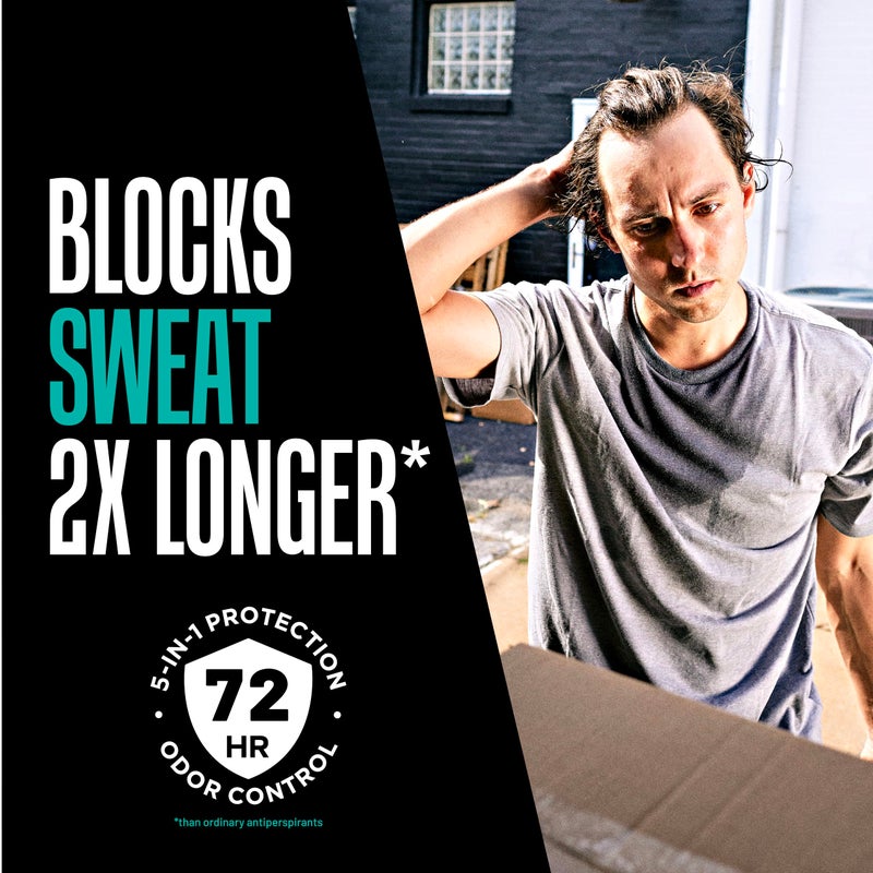 Right Guard Humidity Breaker Antiperspirant & Deodorant for Men, Cold Front Scent, 2.5oz (4 Pack) Invisible Solid, 2X Sweat Protection, 72HR Odor Control, Humidity Activated - Image 3