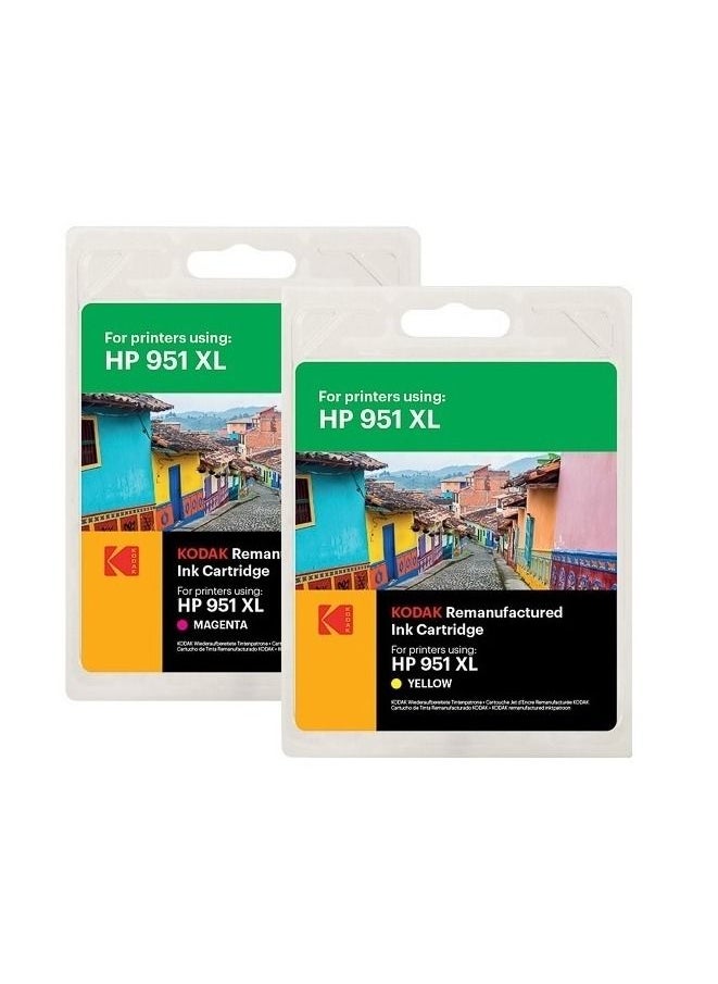 Kodak - Kodak - InkJet Cartridge KIT  951XL Yellow & Magenta for HP OfficeJet - Image 1
