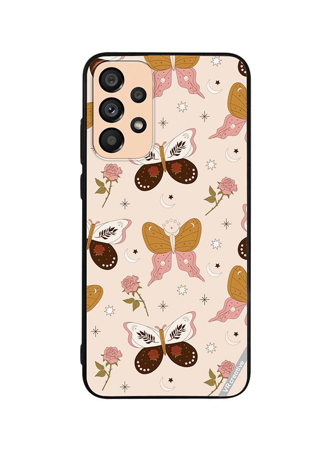 VR CREATIVE Protective Case Cover For Samsung Galaxy A23 Boho Magical Flowers And Butterfly Design Multicolour - Image 1