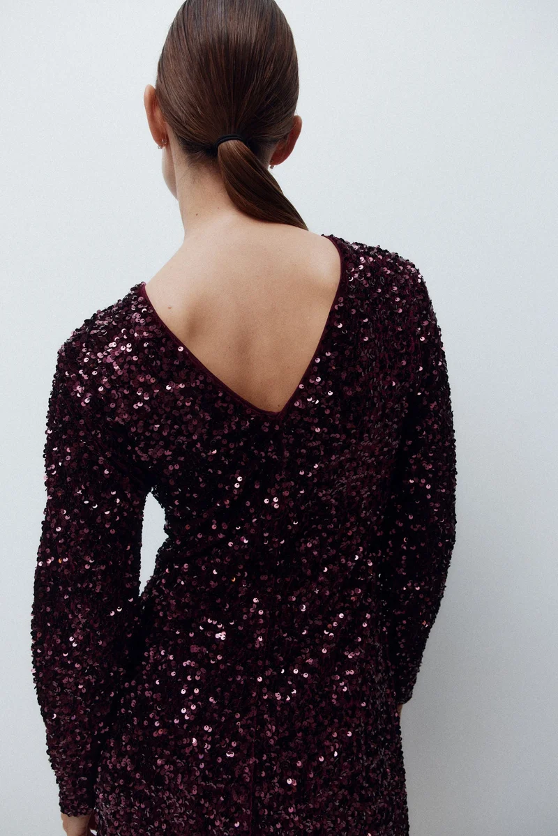H&M  MAMA Sequined dress for Women | Best Price UAE