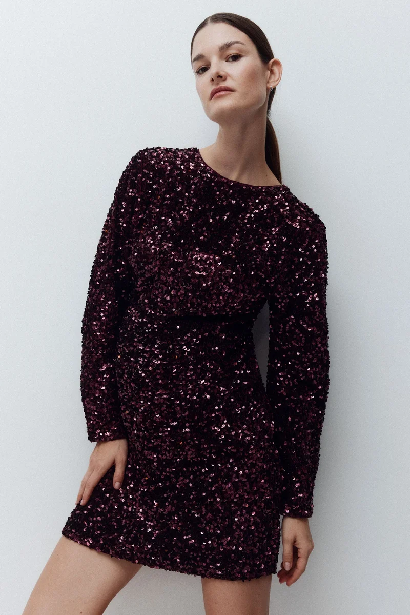 H&M MAMA Sequined dress