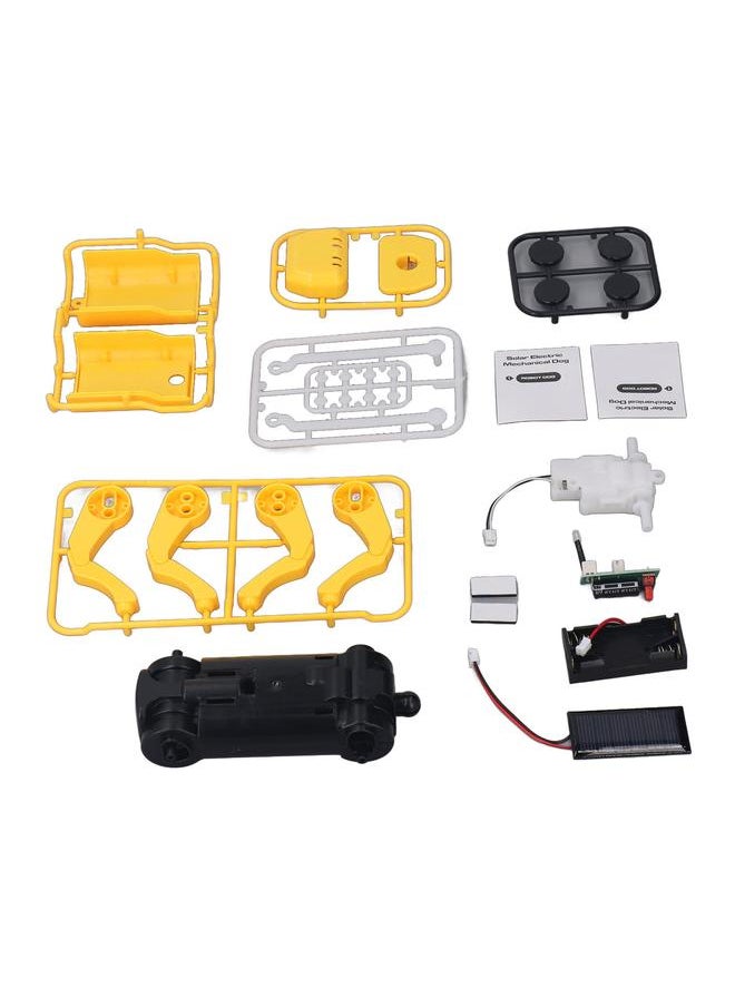 Solar Electric Mechanical Toy Dog Science Educational DIY Solar Robotic Mechanical Dog for Family