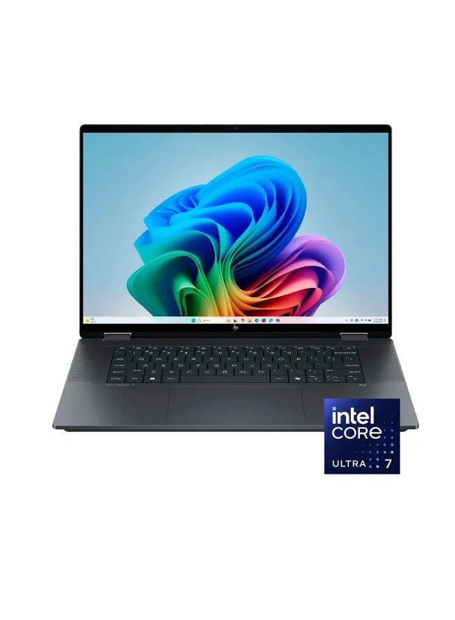 HP (Upgraded Version) Copilot+ PC OmniBook X Flip 2-in-1 Laptop With 16-Inch 2K Touch-Screen Display, Intel Core Ultra 7 256V Processor/16GB RAM/1TBSSD/Windows 11 Eclipse Gray - Image 1