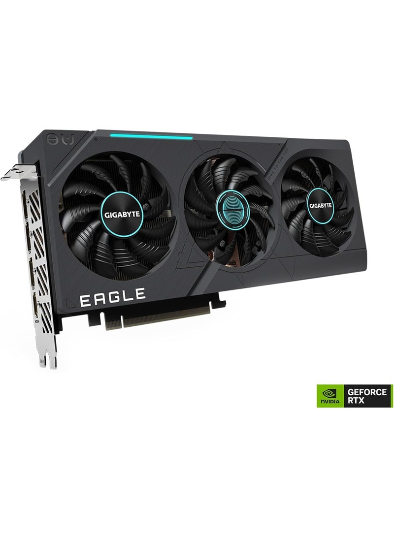 جيجابايت بطاقة الرسوميات GeForce RTX 4070 Ti Eagle OC 12G (الإصدار 2.0) ، 3 مراوح WINDFORCE ، 12GB 192-بت GDDR6X ، بطاقة الفيديو GV-N407TEAGLE OC-12GD REV2.0 - Image 2