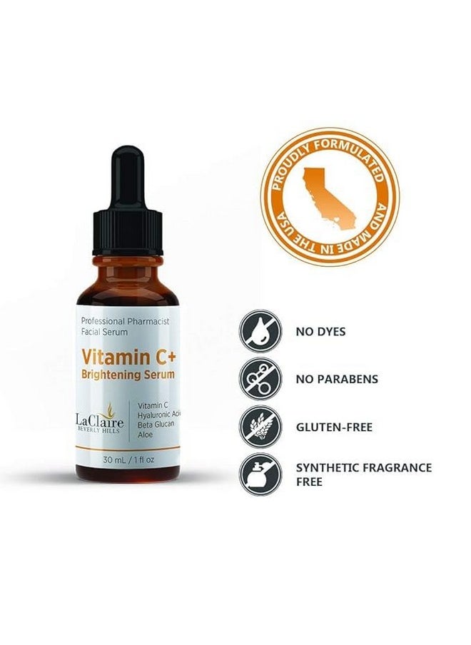 laclaire LaClaire Vitamin C+ serum 3-Pack, Strong vitamin C serum, brightening serum for face, topical facial serum with Hyaluronic acid, Vitamin C facial brightening serum, Vitamin C+, Made in the USA  - Image 3
