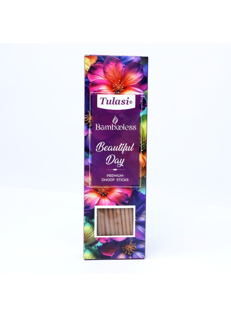 Tulasi Beautiful Day Dhoop Sticks for Pooja, Prayer, Meditation & Home Fragrance, 1 Pack - Image 2