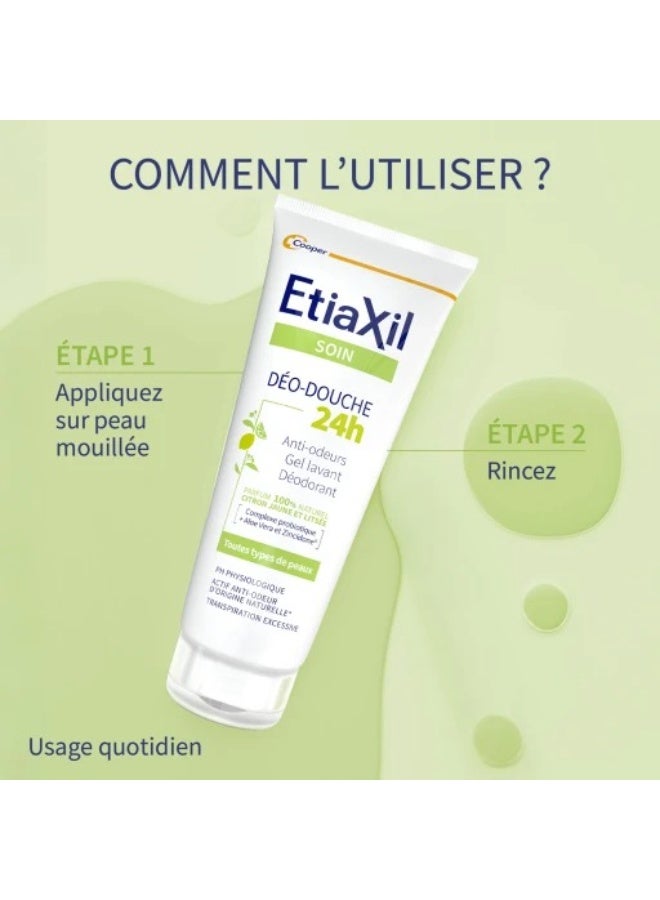 Etiaxil Déo-Douche 24H Deodorant Shower Gel Lemon and Litsea 200ml - Image 2