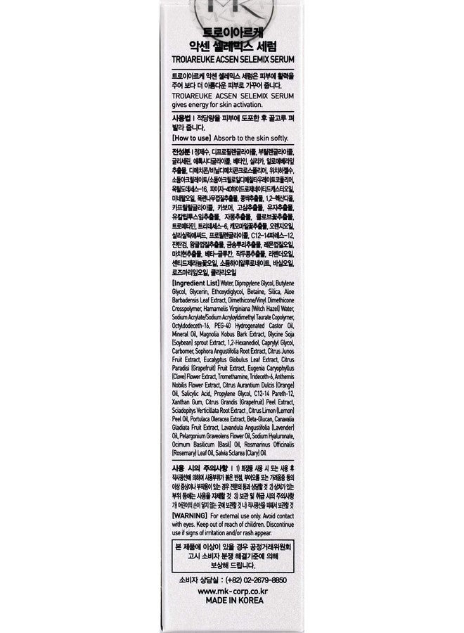 TROIAREUKE Acsen Selemix Serum Soothing And Pore Tightening Serum For Oily Combination Acne Prone And Breakout Prone Skin Betaine Salicylic Acid Fermented Soy And Magnolia Bark Korean Skin Care - Image 2