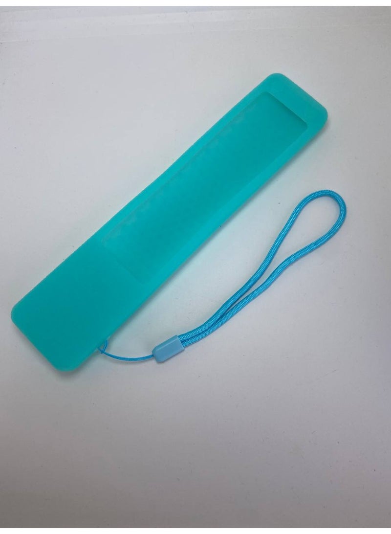 CASE Silicone Protective Remote Cover for Xiaomi XMRM-ML TV Remote Control, Anti-Slip Design, with Strap, Compatible with TV A32"/A43"/A55"/A PRO 65"Series/Q2 Models (2022-2025) (Neon Blue) - Image 5
