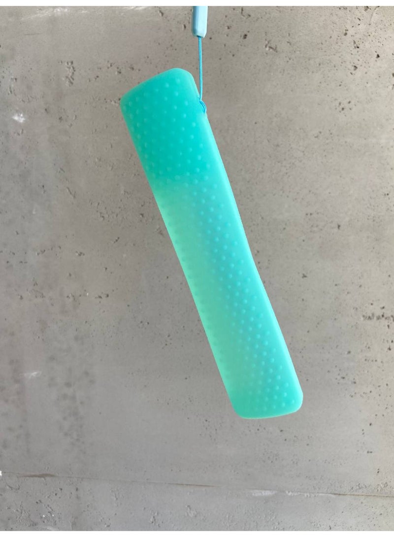 CASE Silicone Protective Remote Cover for Xiaomi XMRM-ML TV Remote Control, Anti-Slip Design, with Strap, Compatible with TV A32"/A43"/A55"/A PRO 65"Series/Q2 Models (2022-2025) (Neon Blue) - Image 3