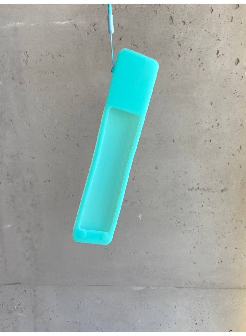 CASE Silicone Protective Remote Cover for Xiaomi XMRM-ML TV Remote Control, Anti-Slip Design, with Strap, Compatible with TV A32"/A43"/A55"/A PRO 65"Series/Q2 Models (2022-2025) (Neon Blue) - Image 2