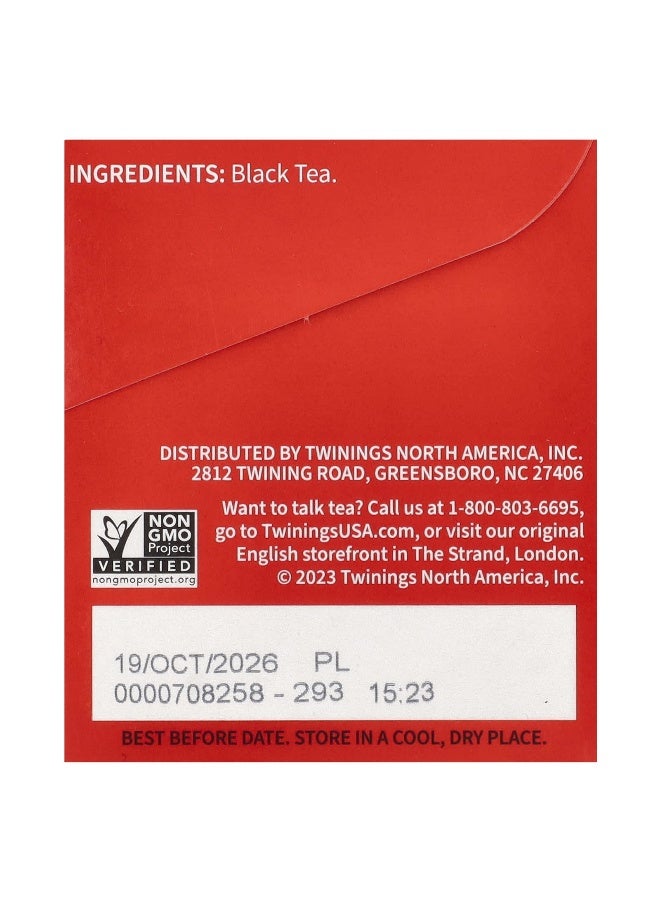 Twining's Twinings, Pure Black Tea, English Breakfast, Extra Strong, 20 Tea Bags, 1.76 oz (50 g) (Packaging may vary) - Image 2