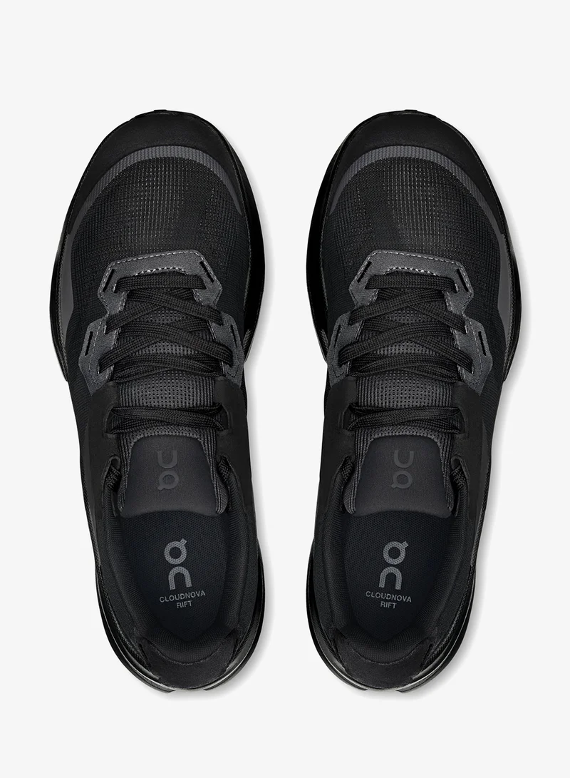On Running Black | Black Cloudnova Rift for Men | Best Price UAE