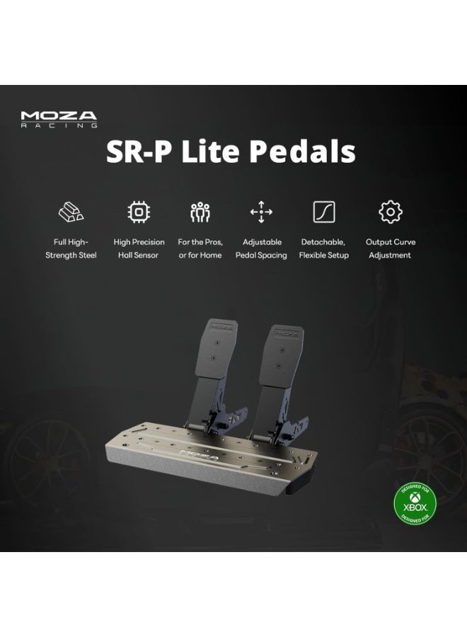 Moza حزمة عجلة القيادة والدواسات R3 للسباقات لجهاز Xbox والكمبيوتر الشخصي - عجلة قيادة مباشرة بحجم 11 بوصة مع محرك سيرفو بقوة 3.9Nm، ألمنيوم من الدرجة الجوية، مقبض PU، دواسات ومشبك مكتب، مجموعة سباقات محاكاة مرخصة رسمياً - Image 4