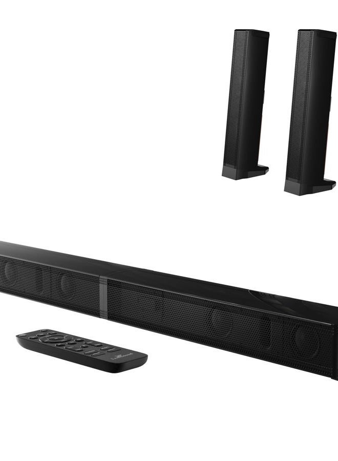 LARKSOUND 2.2 CH Soundbar for Smart TV, 2-in-1 Detachable Sound Bar for TV, Surround Sound System, Bluetooth 5.3/HDMI-ARC/Optical/AUX Connections - Image 1