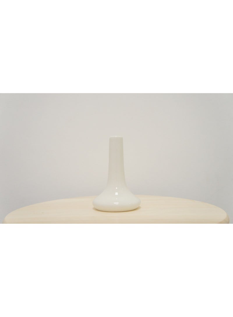 ELLEGANT CERAMIC TUBE WHITE VASE