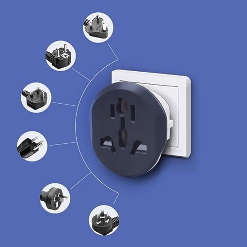 [4-Piece]Plug Converter, UAE, USA, EU, UK, AU, CN to KSA/EU/Germany Socket, Travel Adapter, Universal Socket Travel Adaptor for Business Trip Holiday Hotel Airport for Cell Phone, Laptop - Image 2