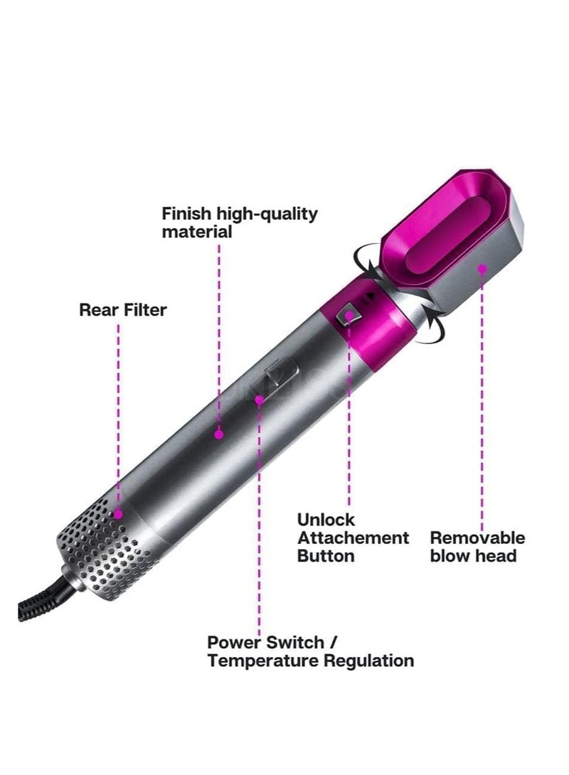 ELTRAZONE Styler 5 in 1 Hair Dryer Hot Air Brush Styler Negative ​Ion Hair Straightener Volumizer Hair Curler Hot Air Wrap Comb Brush - Image 3