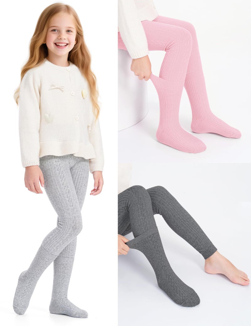 BOOPH Girls Leggings Pants Sock Set Toddler Footless Tights 5-6 Years Multi1 - Image 2