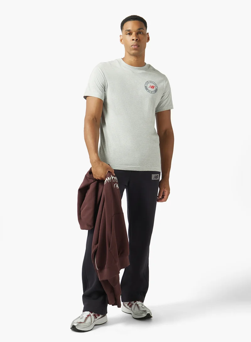 New Balance ATHLETIC GREY (AG) Academic Circle Relaxed T-Shirt for Men | Best Price UAE