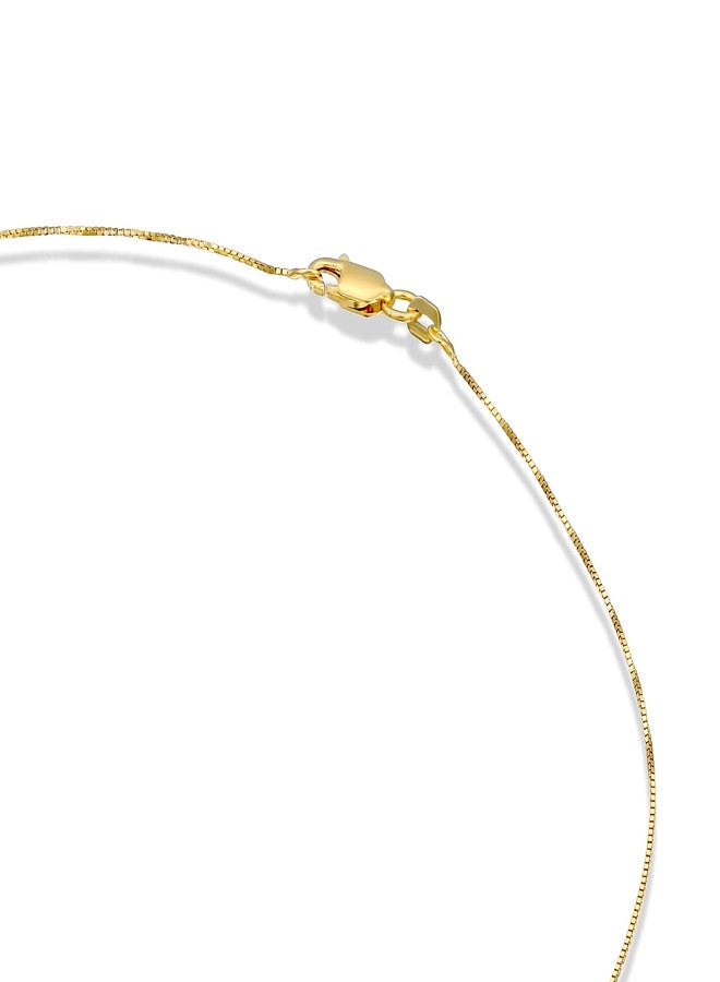 PAVOI Italian Solid 925 Sterling Silver, 22K Gold Plated Chain Necklaces | Snake, Square Box, Cable, Super Flex Curb, Miami Cuban and Rope Diamond-Cut Herringbone Necklace for Women and Men | MADE IN - Image 4