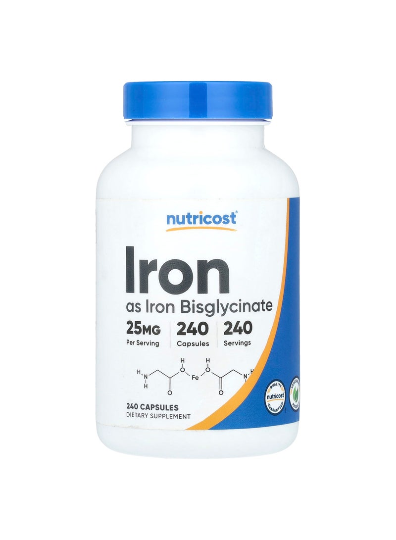 Iron, 25 mg , 240 Capsules