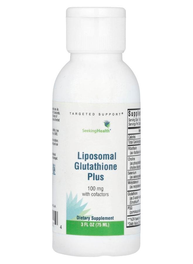 Seeking Health - Liposomal Glutathione Plus 100 mg 3 fl oz (75 ml) - Image 1
