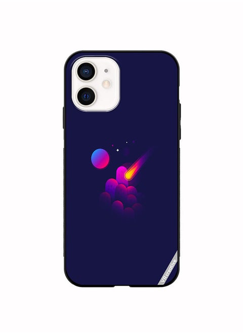 Protective Case Cover For Apple iPhone 12 mini Space Minimalist Design Multicolour