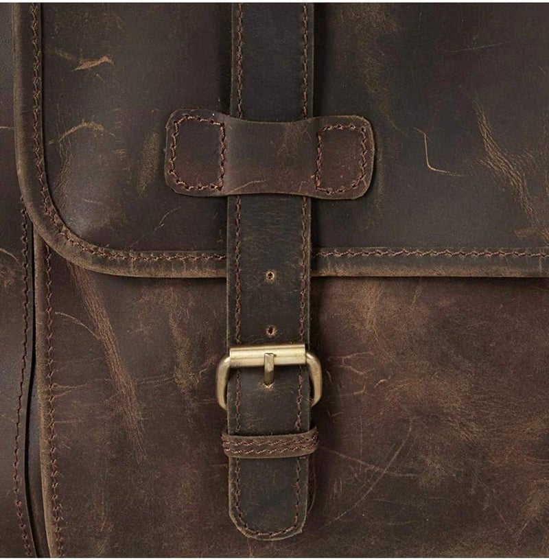 cuero 28" Large leather Travel Bag Duffel bag Gym sports flight cabin bag Leather Holdall Overnight Weekend Large luggage bag (28 inch) - Image 4
