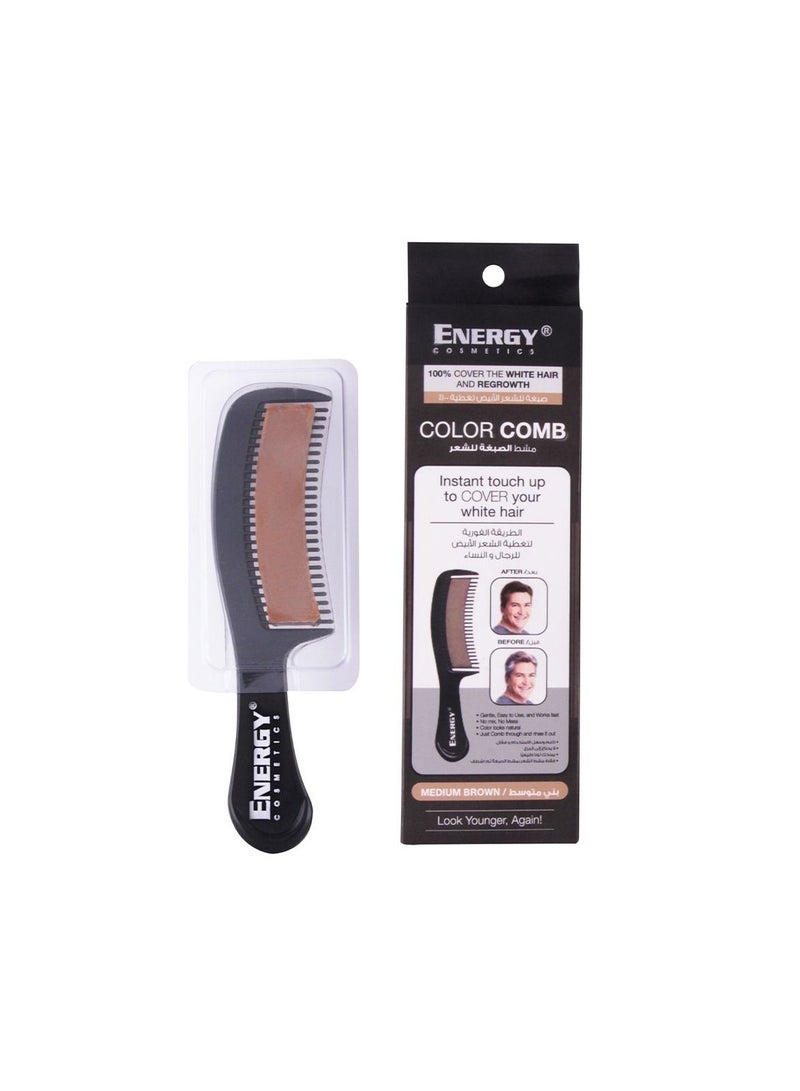 Energy Hair Color Comb Medium Brown 10g