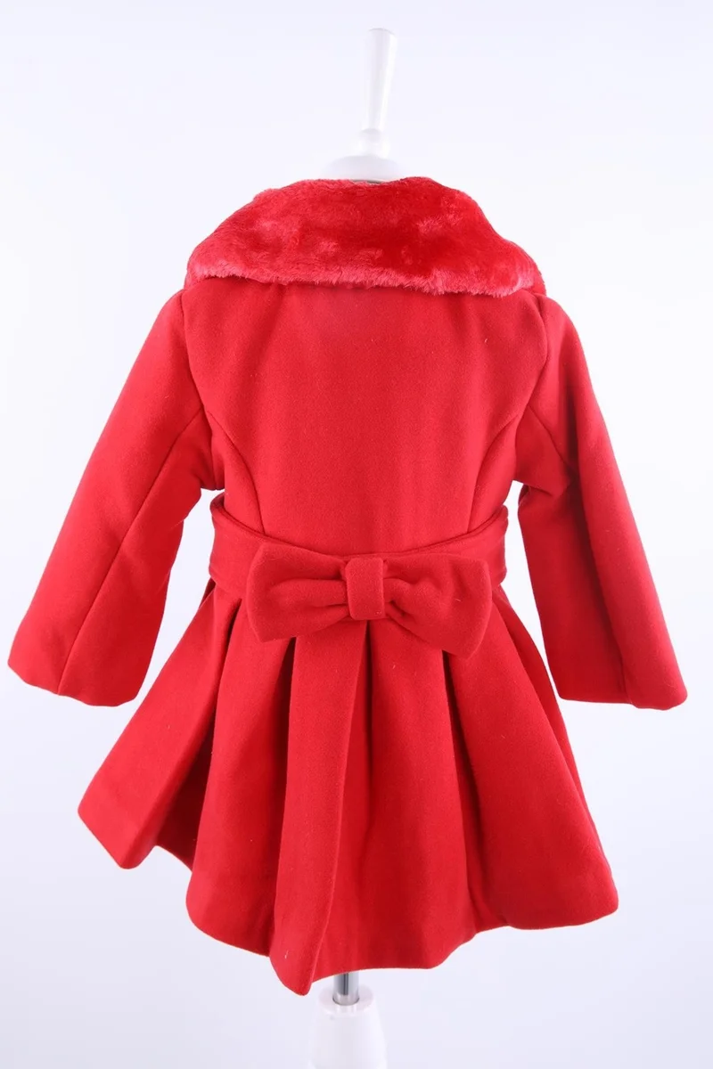 Baby Hola Babyhola Baby Girl Child Fur Collar Lined Stash Coat Winter 13487
