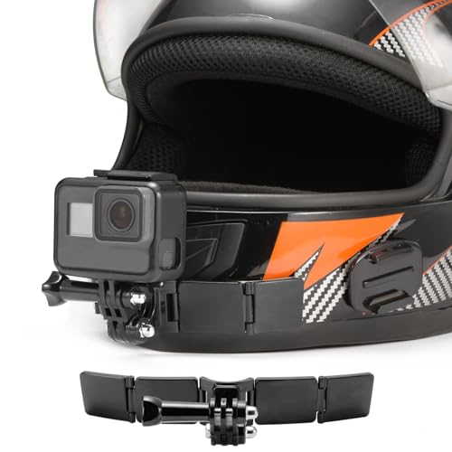 Lupholue Motorcycle Helmet Chin Mount Kits with Adhesive Curved Pads Compatible with GoPro Hero 13, 12, 11, 10, 9, 8, 7, (2018), 6 5, Hero Black, Session, Xiaomi Yi, SJCAM, Campark (Version A) - Image 1