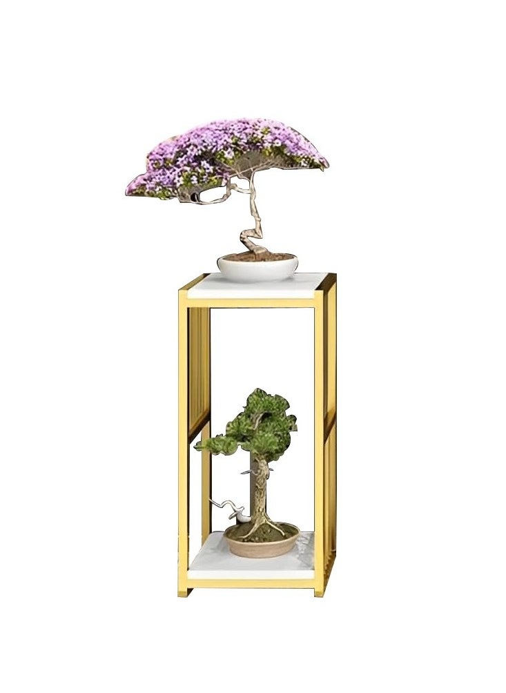 الكوتش حامل نباتات معدني من خشب الخيزران ابيض 60متر  - Image 1