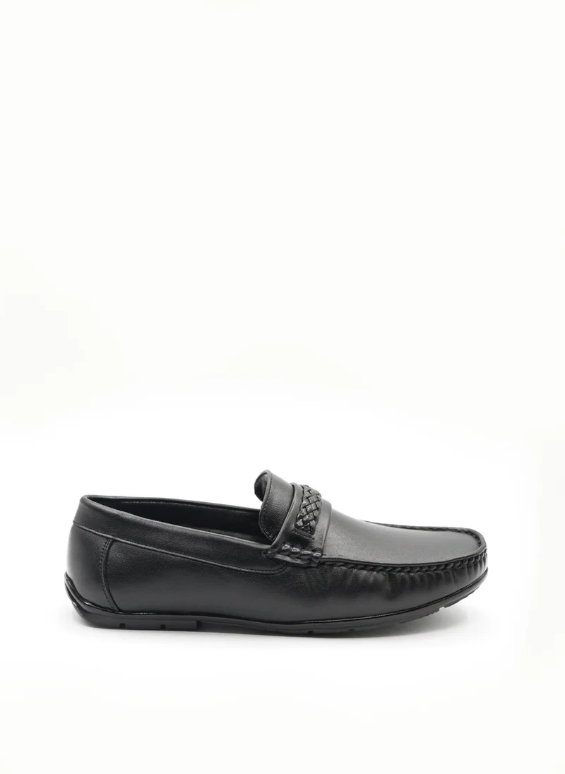 Geoomnii Black Casual Slip-On Shoes for Men – Comfortable & Stylish Everyday Footwear for Men | Best Price UAE