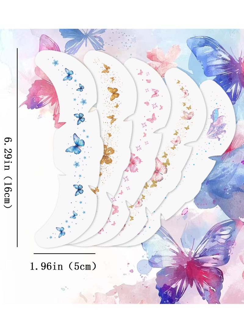 YANCI 12 pieces of butterfly freckle tattoo stickers, high-end butterfly facial makeup stickers, party music festival tattoo stickers - Image 5