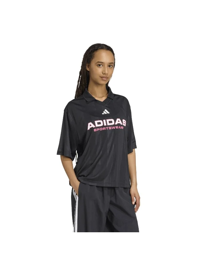 adidas W Tiro Q4 Tee W Black Not Sports Specific T-Shirts For Women