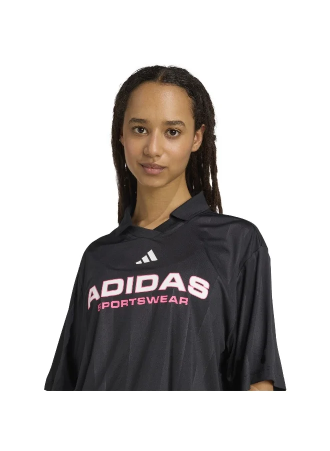 adidas W Tiro Q4 Tee W Black Not Sports Specific T-Shirts For Women