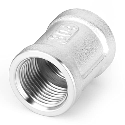 TAISHER 10PCS 304 Stainless Steel Cast Pipe Fitting Coupling 34 NPT Female x 34 NPT Female Threaded - Image 3