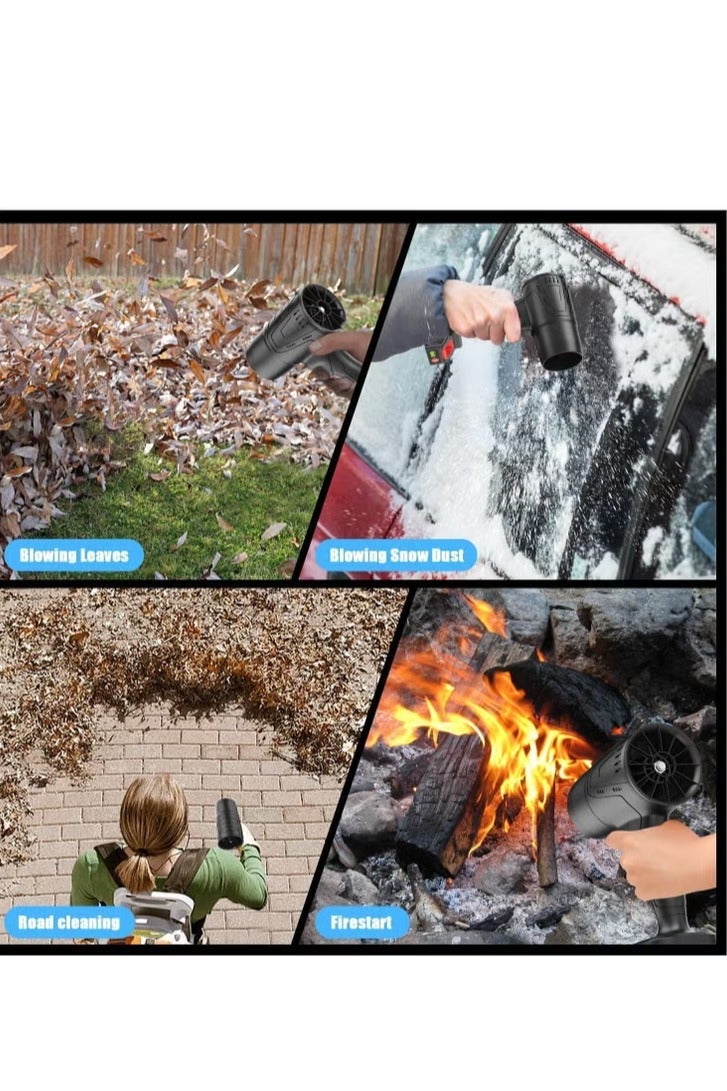 Denx Super Powerful Turbo Air Blower – Cordless Handheld Brushless Motor Blower, Rechargeable High-Speed Cleaner for Home, Car, Garden & Workshop Use - Image 3