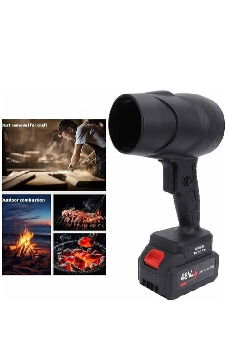 Denx Super Powerful Turbo Air Blower – Cordless Handheld Brushless Motor Blower, Rechargeable High-Speed Cleaner for Home, Car, Garden & Workshop Use - Image 2