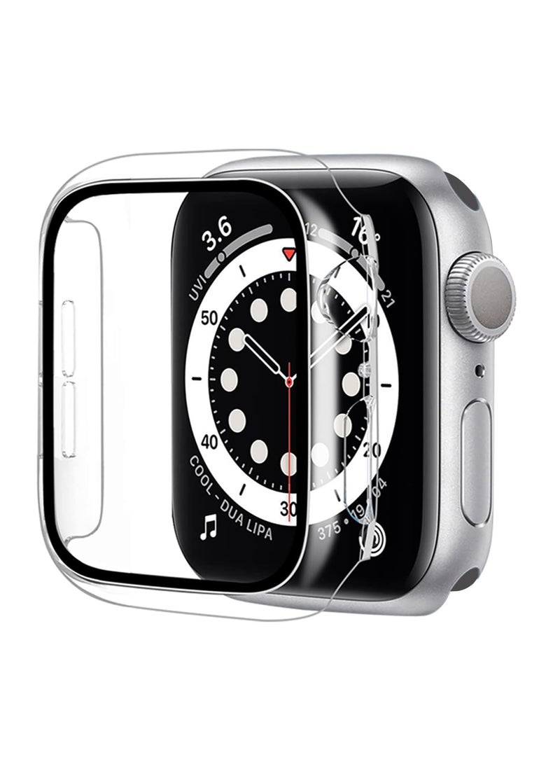 Hard Case for Apple Watch Series 10 42mm,iWatch Screen Protector PC Ultra-Thin Overall Protective Cover(42mm,Clear)