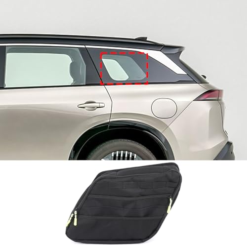 Lcojicep Car Trunk Window Storage Bag Compatible with Nissan Pathfinder 2024 2025, Oxford Cloth Suction cup suspension Rear Trunk Side Window Organizer Storage Bag accessories (Left) - Image 1