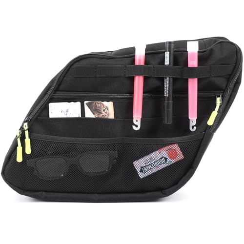 Lcojicep Car Trunk Window Storage Bag Compatible with Nissan Pathfinder 2024 2025, Oxford Cloth Suction cup suspension Rear Trunk Side Window Organizer Storage Bag accessories (Left) - Image 4