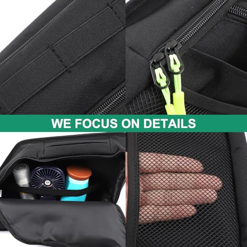 Lcojicep Car Trunk Window Storage Bag Compatible with Nissan Pathfinder 2024 2025, Oxford Cloth Suction cup suspension Rear Trunk Side Window Organizer Storage Bag accessories (Left) - Image 3