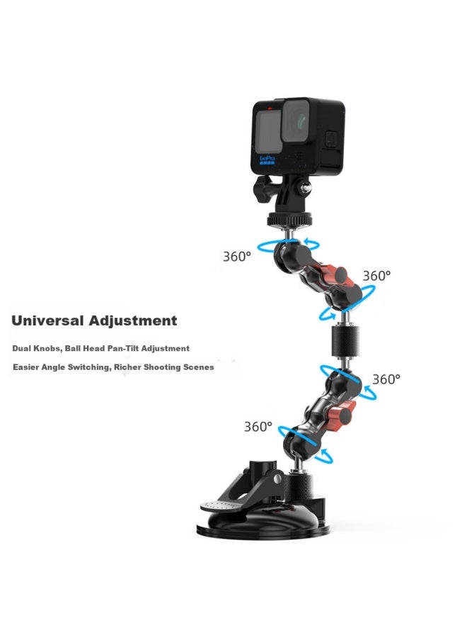 Surewo Sports Camera Suction Cup Mount For Action5pro/4/3 Car Mount For Gopro13 Wedding Car Shooting Follow-up Car Shooting - Image 4