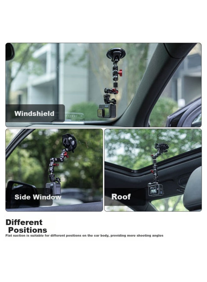 Surewo Sports Camera Suction Cup Mount For Action5pro/4/3 Car Mount For Gopro13 Wedding Car Shooting Follow-up Car Shooting - Image 3